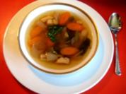 Rezept: klare, kräftige Fleischsuppe mit gemüseeinlage klare, kräftige Fleischsuppe mit gemüseeinlage - Rezept