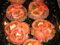 Tomaten-Mozarella- Frikadellen mit Röstzwiebel-Kartoffelstampf - Rezept - Bild Nr. 3