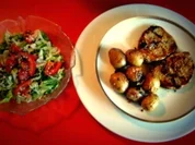 MINUTENSTEAKS, PARISER KARTOFFELN, ROMANASALAT - Rezept