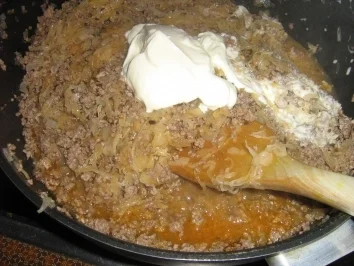 Paprika gefüllt mit Sauerkraut und Hack - Rezept - Bild Nr. 6