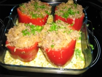 Paprika gefüllt mit Sauerkraut und Hack - Rezept - Bild Nr. 7