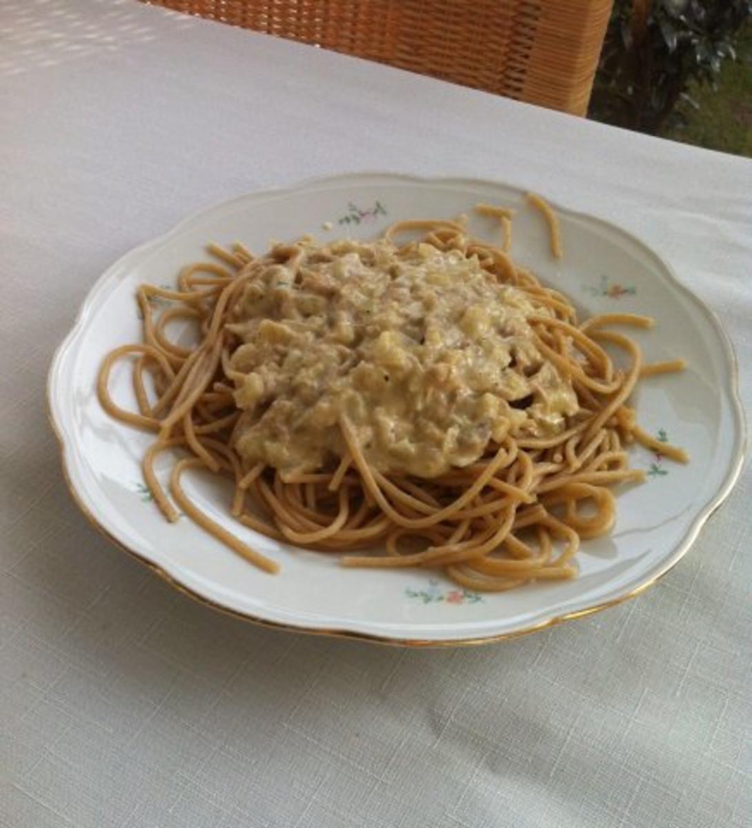 Bilder für Diät: Vollkornnudeln mit Thunfischsoße - Rezept