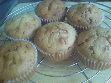 Muffins "Sahne-Schokostückchen" - Rezept