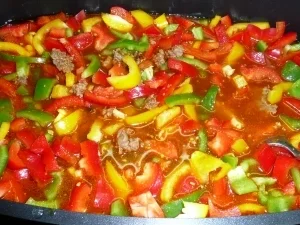 Rezept: Bohneneintopf mit Hackfleisch Bild Nr. 3 Bohneneintopf mit Hackfleisch - Rezept - Bild Nr. 3