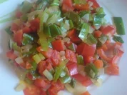 Rezept: Paprika-Lauchzwiebel-Pfanne Paprika-Lauchzwiebel-Pfanne - Rezept