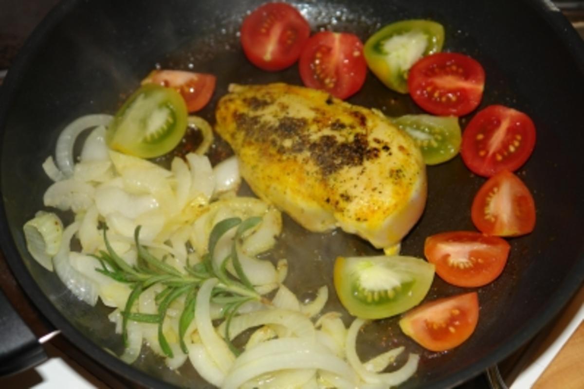 Perlhuhn Brust auf Tomaten & Avocado - Rezept - Bild Nr. 2