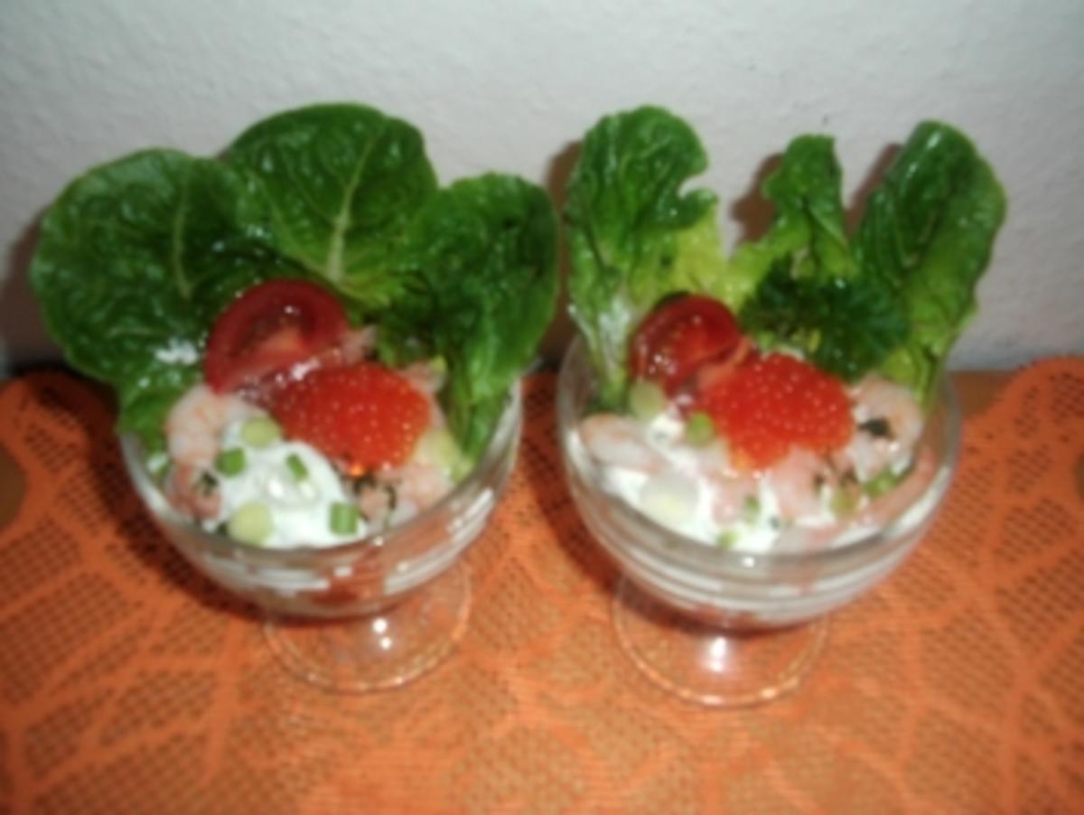 Shrimps-Cocktail in Meerrettichcreme - Rezept - Bild Nr. 2