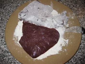 Rinderleber mit Kartoffelpüree und Salat..Bilder sind dabei - Rezept - Bild Nr. 2