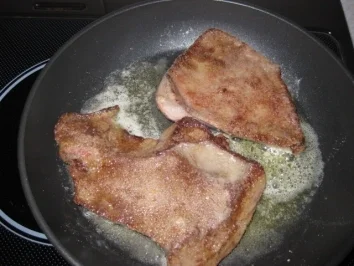 Rinderleber mit Kartoffelpüree und Salat..Bilder sind dabei - Rezept - Bild Nr. 3