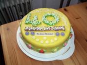 Motivtorte 40. Geburtstag - Rezept