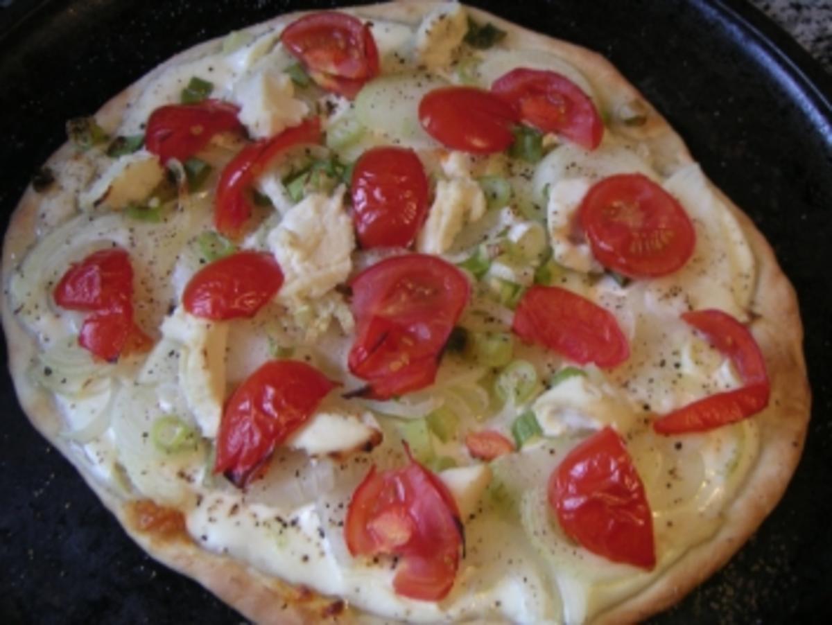 vegetarischer flammkuchen - Rezept