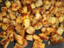 Kartoffelwürfelchen mit Kräutergremolata - Rezept