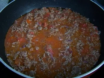 Maccheroni-Auflauf mit Hackfleischsauce - Rezept - Bild Nr. 3