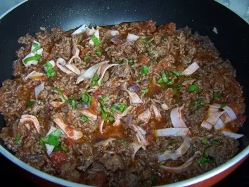 Maccheroni-Auflauf mit Hackfleischsauce - Rezept - Bild Nr. 4