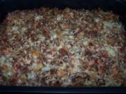 Maccheroni-Auflauf mit Hackfleischsauce - Rezept