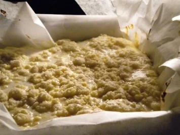 Rezept: Kuchen: Streusel-Topfen-Apfelmus (geht schnell) Bild Nr. 3 Kuchen: Streusel-Topfen-Apfelmus (geht schnell) - Rezept - Bild Nr. 3