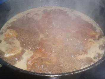 !!! Putensteaks !!! mit Kroketten und Speckbohnen - Rezept - Bild Nr. 4