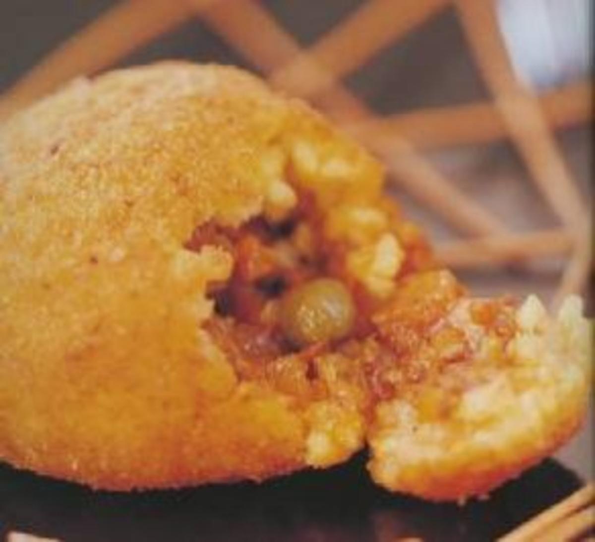 Bilder für Arancini Arancini sind eigentlich als Vorspeise oder für den kleinen Hunger zwischendurch gedacht. - Rezept