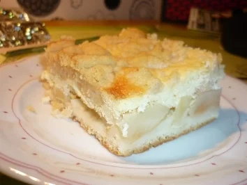 Quark Apfel Kuchen mit Streuseln - Rezept