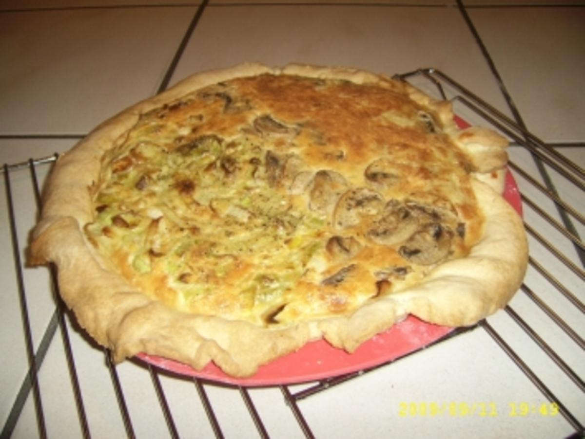 Bilder für Lauch Quiche und Champignon Quiche - Rezept