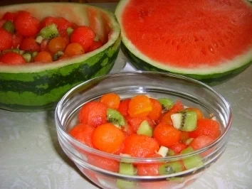 Sommermelonensalat - Rezept