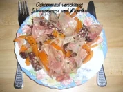 Abendessen: Ochsenmaul verschlingt Schwarzwurst und Paprika - Rezept