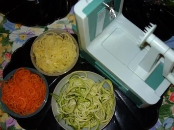 Fleischstücke in Spiralgemüse gewickelt - Rezept - Bild Nr. 3