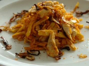 Rezept: Gebratener Reis mit Hähnchen Gebratener Reis mit Hähnchen - Rezept