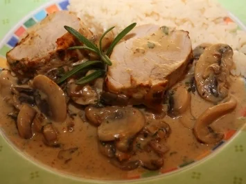 Filet Mignon vom Schwein mit Pilzesahnesauce - Rezept - Bild Nr. 2