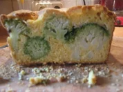 Maismehlbrot (ohne Hefe) gefüllt mit Broccoli - Rezept