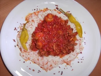 Gehacktes - sauer und scharf - Rezept