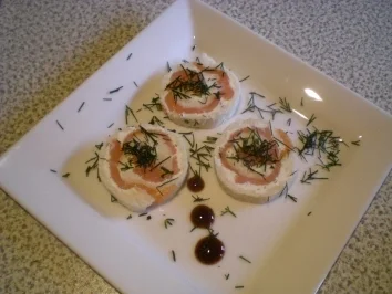 Rostbeef  Röllchen - Lachs Röllchen - Rezept