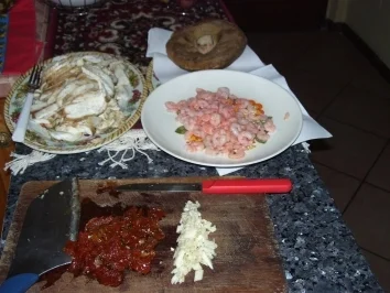 Rezept: Flambierte Mare e Monti Flambierte Mare e Monti - Rezept