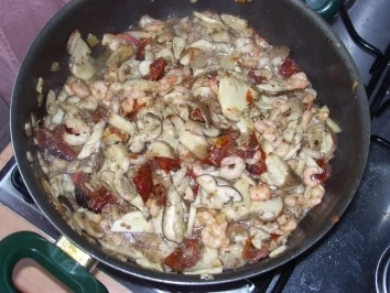 Rezept: Flambierte Mare e Monti Bild Nr. 6 Flambierte Mare e Monti - Rezept - Bild Nr. 6