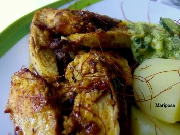 Rezept: Knusprige Hähnchenbrustscheiben mit Ahornsirup-Soße Bild Nr. 2 Knusprige Hähnchenbrustscheiben mit Ahornsirup-Soße - Rezept - Bild Nr. 2