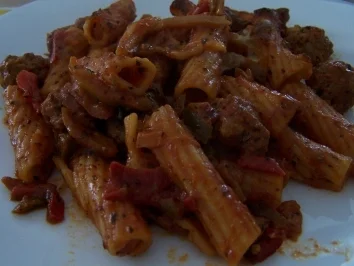 Rezept: Tortiglioni-Fleischbällchen-Auflauf Tortiglioni-Fleischbällchen-Auflauf - Rezept