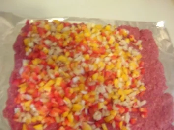 aufgerollter Hackbraten - Rezept