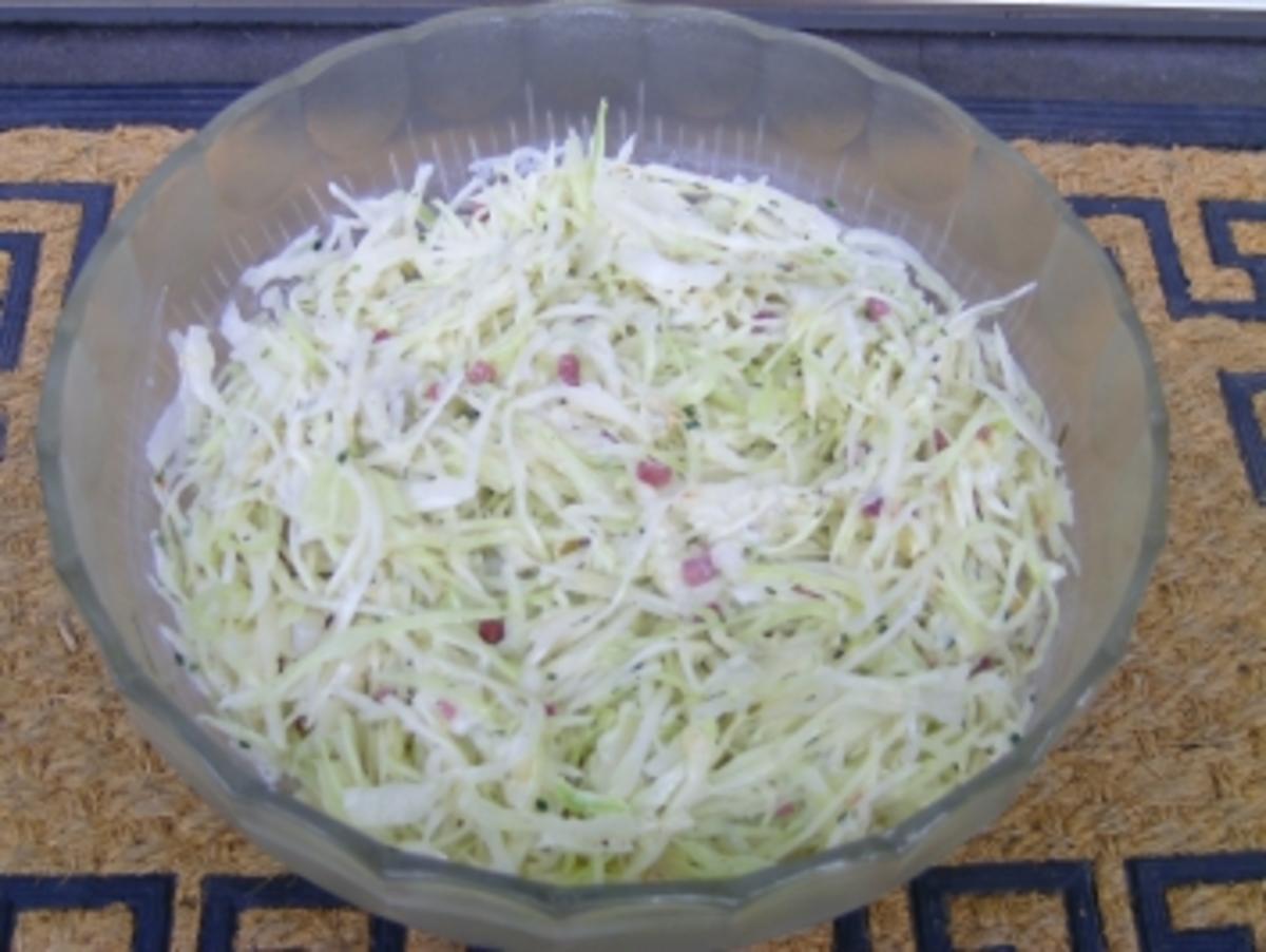 Schneller Weißkohlsalat mit Frischkäse - Rezept