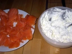 Kartoffelpuffer mit Räucherlachs und Sahnemeerrettich - Rezept - Bild Nr. 7