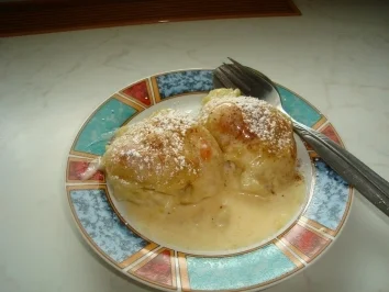 Gebackene Äpfelknödel - Rezept