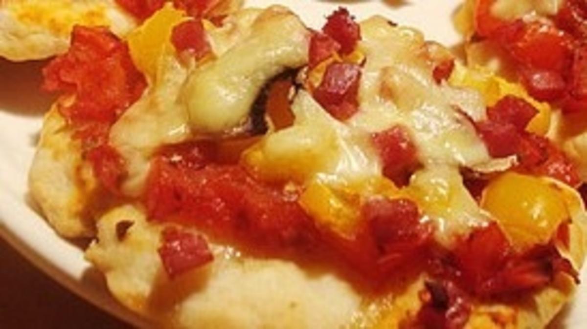 Bunte Pizza Taler - Rezept