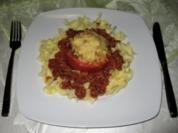 Fleischtomaten mit Hackfüllung - Rezept