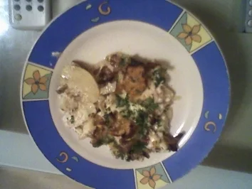 Kartoffelauflauf mit Hähnchenbrust und Pfifferlingen - Rezept