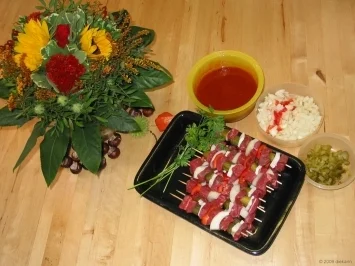 Rindsschaschlik ungarisch mit Wedges - Rezept - Bild Nr. 2