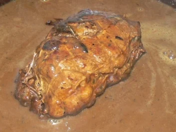 Herzhaft scharfer Schweinerollbraten mit Kartoffel-Petersilienpüree - Rezept - Bild Nr. 5