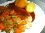 Puten im Gemüsebett - Rezept