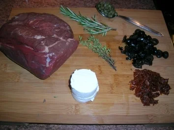 Rinderfiletscheiben mit Kartoffel-Ziegenkäsetalern und Pfifferlingen - Rezept - Bild Nr. 3