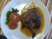 Geflügel/ Wild: Knusprige Entenkeule - Rezept