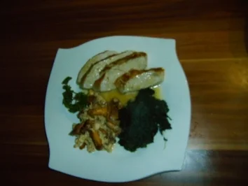 Truthahnfilet mit Eierpfifferlingen - Rezept