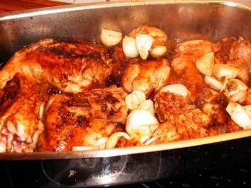 Rezept: Kaninchen ganz heiß a là Heinz Kaninchen ganz heiß a là Heinz - Rezept